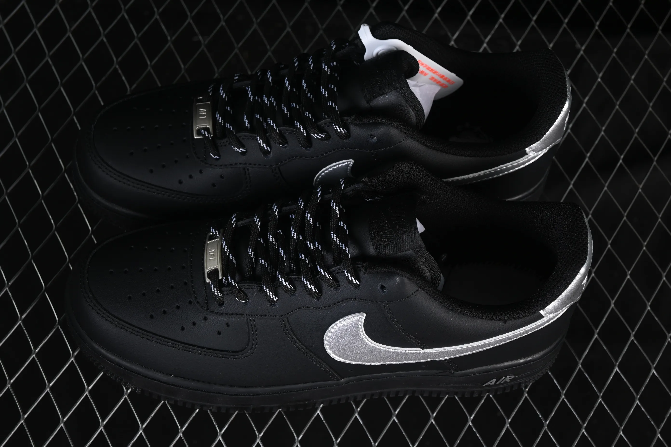 All Categories Nk Air Force 1 Air Force Series Nk Air Force 1 Low Air Force Low Nike Air Force 1'07 Low Black Silver Warrior Air Force One Low Casual Shoes ZH0316-125